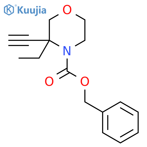 Benzyl 3-ethyl-3-ethynylmorpholine-4-carboxylate structure