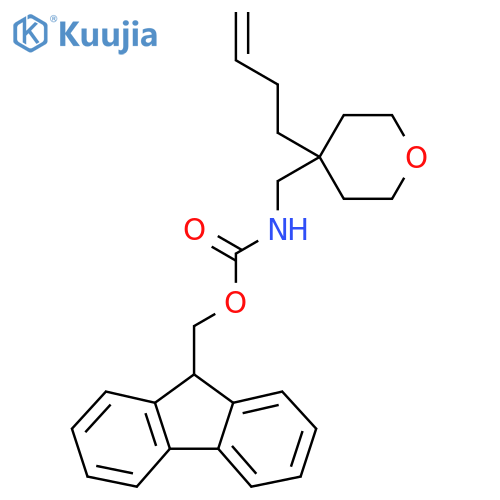 (9H-fluoren-9-yl)methyl N-{[4-(but-3-en-1-yl)oxan-4-yl]methyl}carbamate structure