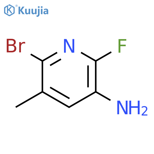 6-Bromo-2-fluoro-5-methylpyridin-3-amine structure