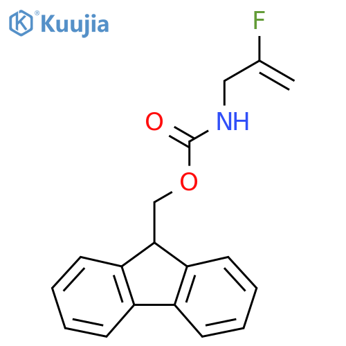 (9H-fluoren-9-yl)methyl N-(2-fluoroprop-2-en-1-yl)carbamate structure
