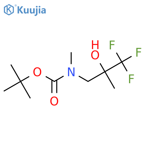 tert-butyl N-methyl-N-(3,3,3-trifluoro-2-hydroxy-2-methylpropyl)carbamate structure