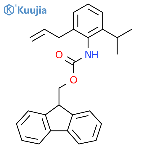 (9H-fluoren-9-yl)methyl N-[2-(prop-2-en-1-yl)-6-(propan-2-yl)phenyl]carbamate structure