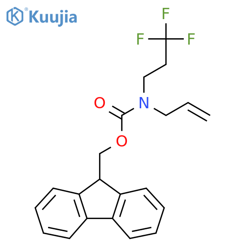 (9H-fluoren-9-yl)methyl N-(prop-2-en-1-yl)-N-(3,3,3-trifluoropropyl)carbamate structure