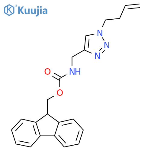(9H-fluoren-9-yl)methyl N-{[1-(but-3-en-1-yl)-1H-1,2,3-triazol-4-yl]methyl}carbamate structure