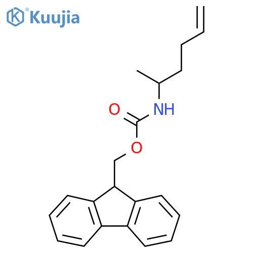 (9H-fluoren-9-yl)methyl N-(hex-5-en-2-yl)carbamate structure