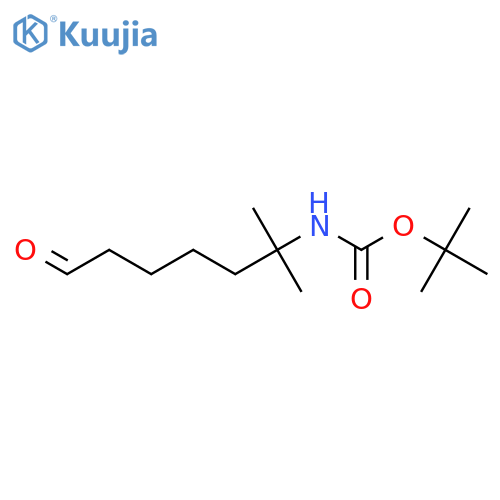 tert-butyl N-(2-methyl-7-oxoheptan-2-yl)carbamate structure