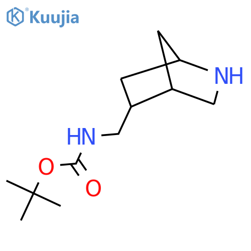 tert-butyl N-({2-azabicyclo[2.2.1]heptan-5-yl}methyl)carbamate structure