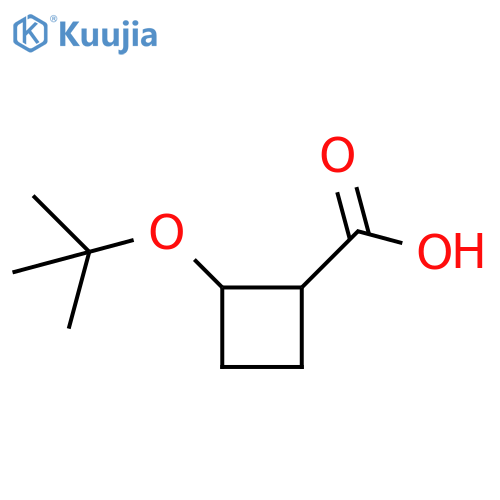 2-(Tert-butoxy)cyclobutane-1-carboxylic acid structure