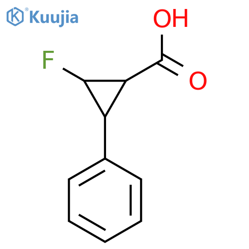 2-Fluoro-3-phenylcyclopropane-1-carboxylic acid structure