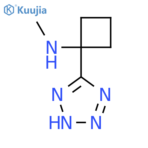 N-methyl-1-(1H-1,2,3,4-tetrazol-5-yl)cyclobutan-1-amine structure