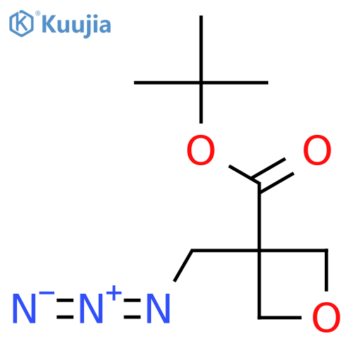 Tert-butyl 3-(azidomethyl)oxetane-3-carboxylate structure