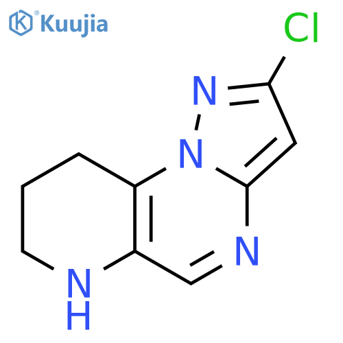 Pyrazolo[1,5-a]pyrido[2,3-e]pyrimidine, 2-chloro-6,7,8,9-tetrahydro- structure
