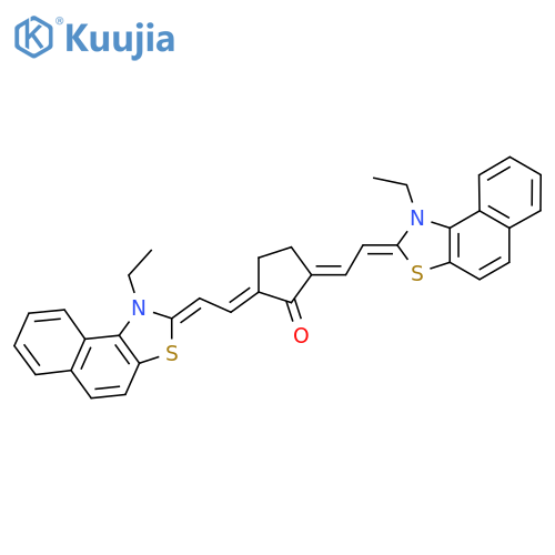 (2E,5E)-2,5-bis({2-(2Z)-1-ethyl-1H,2H-naphtho1,2-d1,3thiazol-2-ylideneethylidene})cyclopentan-1-one structure