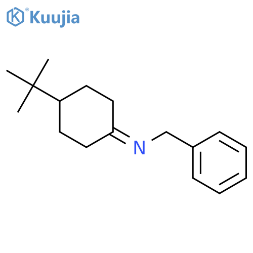 Benzenemethanamine, N-[4-(1,1-dimethylethyl)cyclohexylidene]- structure