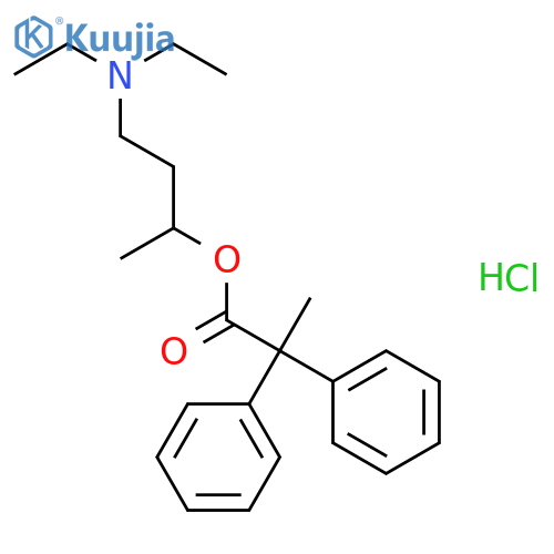 Propionic acid,2,2-diphenyl-, 3-(diethylamino)-1-methylpropyl ester hydrochloride (6CI,8CI) structure