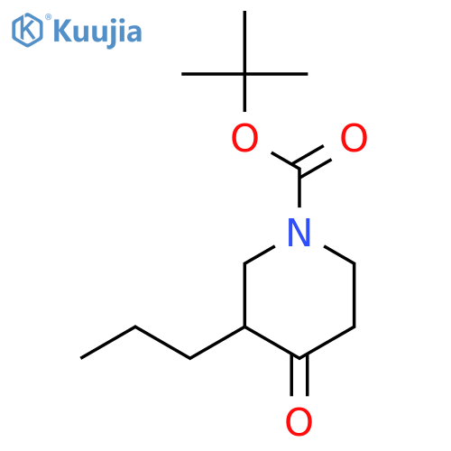 tert-Butyl 4-Oxo-3-propylpiperidine-1-carboxylate structure