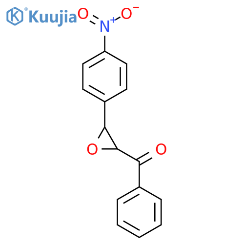 Trans-[3-(4-nitrophenyl)oxiranyl]phenylmethanone structure