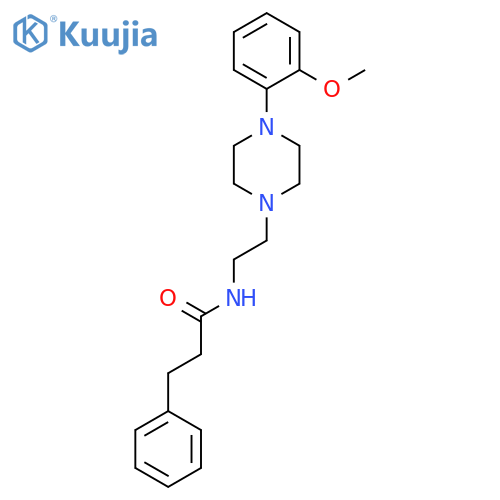 N-{2-4-(2-methoxyphenyl)piperazin-1-ylethyl}-3-phenylpropanamide structure