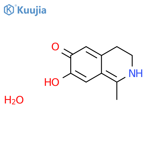 6,7-Isoquinolinediol,1,2,3,4-tetrahydro-1-methyl-, (1S)- structure