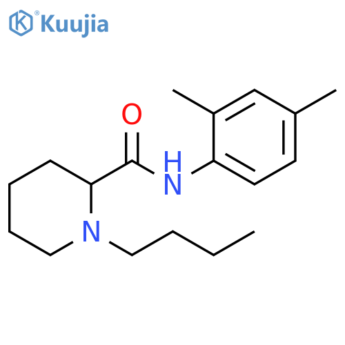 2-Piperidinecarboxamide, 1-butyl-N-(2,4-dimethylphenyl)- structure