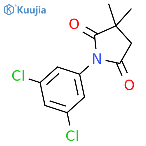 2,5-Pyrrolidinedione, 1-(3,5-dichlorophenyl)-3,3-dimethyl- structure