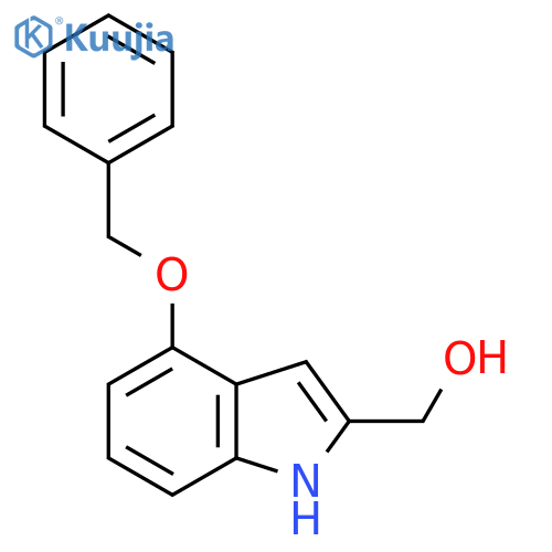 (4-(Benzyloxy)-1H-indol-2-yl)methanol structure