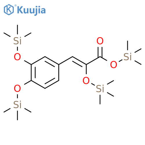 Trimethylsilyl catecholpyruvate tris(trimethylsilyl) ether structure