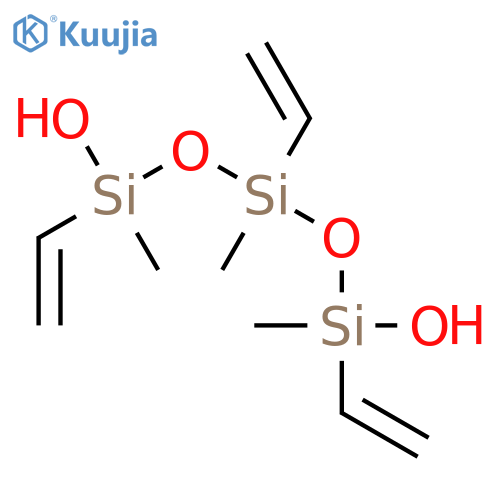 1,5-Trisiloxanediol, 1,3,5-triethenyl-1,3,5-trimethyl- structure