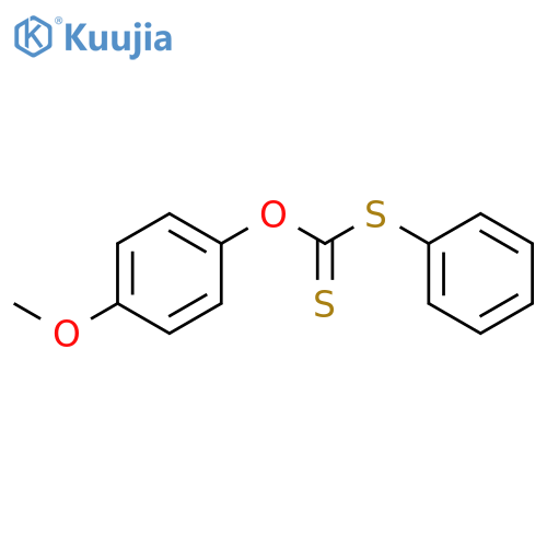 Carbonodithioic acid, O-(4-methoxyphenyl) S-phenyl ester structure