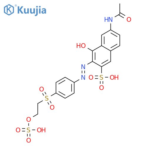 2-Naphthalenesulfonic acid,6-(acetylamino)-4-hydroxy-3-[[4-[[2-(sulfooxy)ethyl]sulfonyl]phenyl]azo]- structure