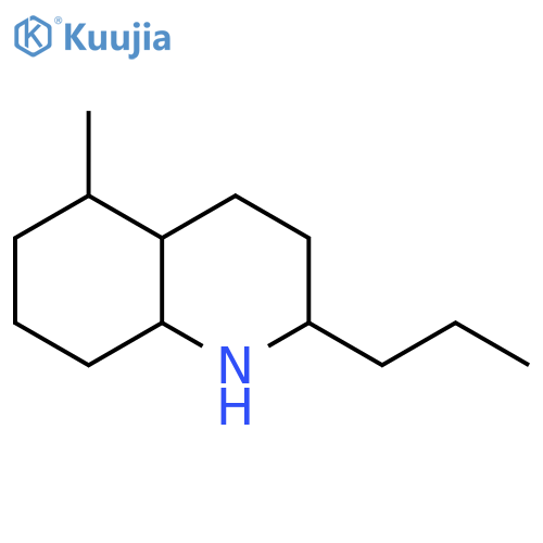 Quinoline,decahydro-5-methyl-2-propyl-, (2S,4aS,5R,8aR)- structure