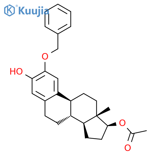 Estra-1,3,5(10)-triene-3,17-diol, 2-(phenylmethoxy)-, 17-acetate, (17b)- structure