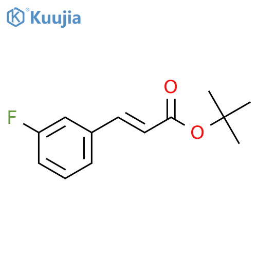 tert-butyl (2E)-3-(3-fluorophenyl)prop-2-enoate structure