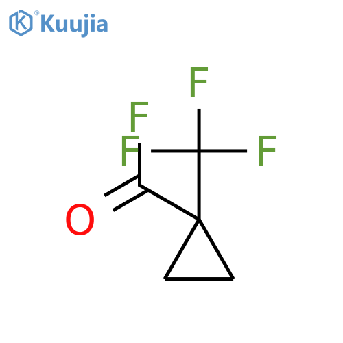 Cyclopropanecarbonylfluoride, 1-(trifluoromethyl)- structure