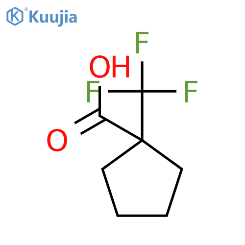 1-(trifluoromethyl)cyclopentane-1-carboxylic acid structure