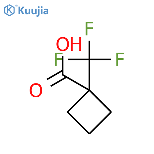 1-(trifluoromethyl)cyclobutane-1-carboxylic acid structure