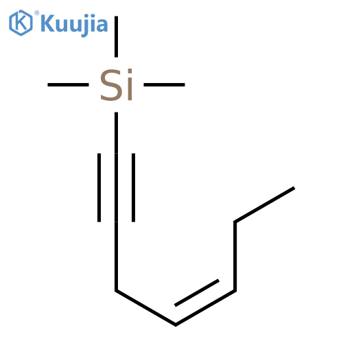 Silane, (4Z)-4-hepten-1-ynyltrimethyl- structure