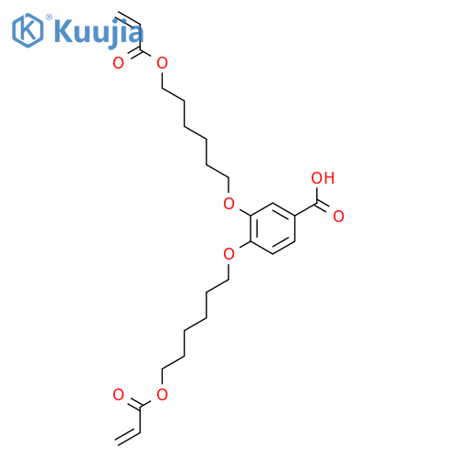 Benzoic acid, 3,4-bis[[6-[(1-oxo-2-propenyl)oxy]hexyl]oxy]- structure