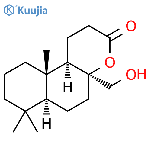 3H-Naphtho[2,1-b]pyran-3-one,dodecahydro-4a-(hydroxymethyl)-7,7,10a-trimethyl-, (4aS,6aS,10aS,10bR)- structure