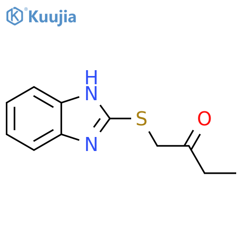 2-Butanone, 1-(1H-benzimidazol-2-ylthio)- structure