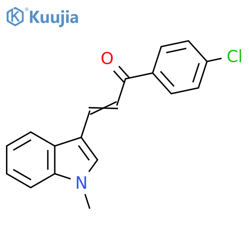 2-Propen-1-one, 1-(4-chlorophenyl)-3-(1-methyl-1H-indol-3-yl)- structure