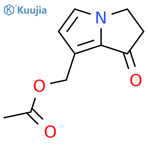 1H-Pyrrolizin-1-one, 7-[(acetyloxy)methyl]-2,3-dihydro- structure