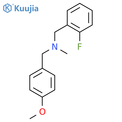 [(2-Fluorophenyl)methyl][(4-methoxyphenyl)methyl]methylamine structure