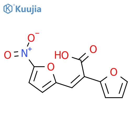 2-Furanacetic acid, a-[(5-nitro-2-furanyl)methylene]-,(Z)- (9CI) structure