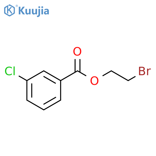 Benzoic acid, 3-chloro-, 2-bromoethyl ester structure