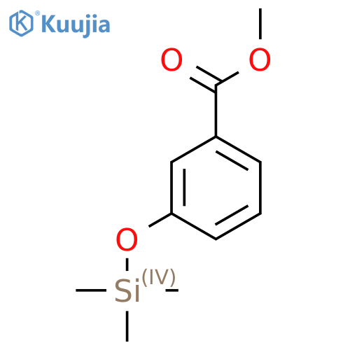 Benzoic acid, m-(trimethylsiloxy)-, methyl ester structure