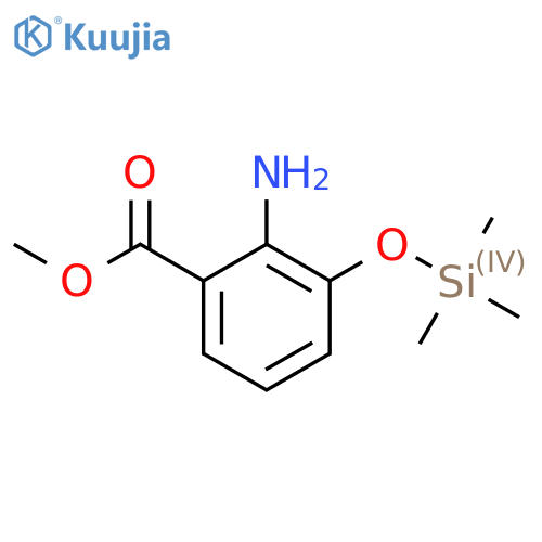 Anthranilic acid, 3-(trimethylsiloxy)-, methyl ester structure