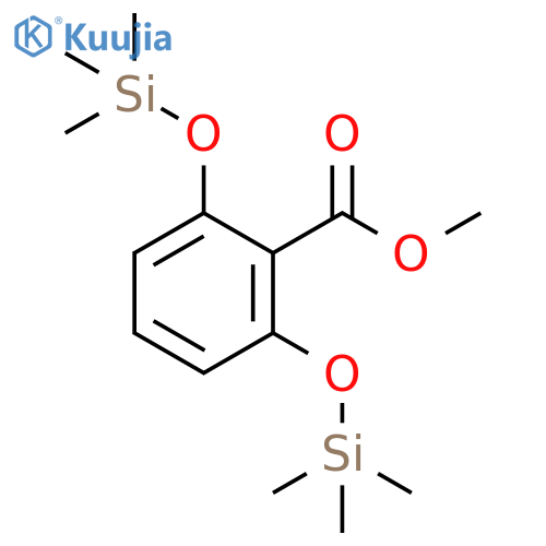 Benzoic acid, 2,6-bis[(trimethylsilyl)oxy]-, methyl ester structure