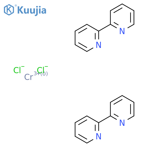 Chromium(1+), bis(2,2'-bipyridine-N,N')dichloro-, (OC-6-22)- structure