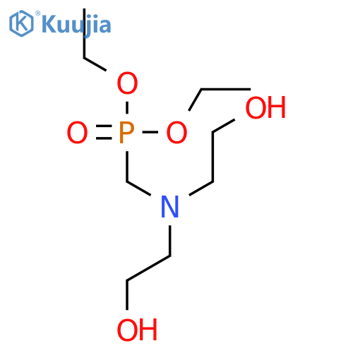 Diethyl ((bis(2-hydroxyethyl)amino)methyl)phosphonate structure